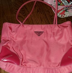 Hot pink prada bag
